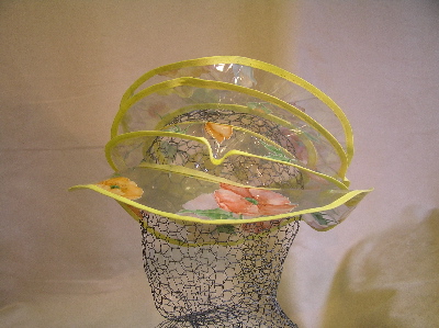 Nel Tip handgemaakte hoed - regenhoed, design, plastic